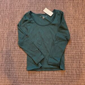 French Laundry Deep Teal Long Sleeve Tee